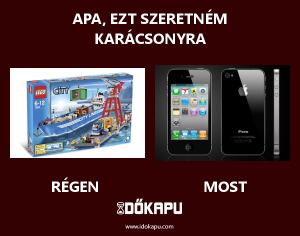Apa, ezt szeretném karácsonyra
 
 title=