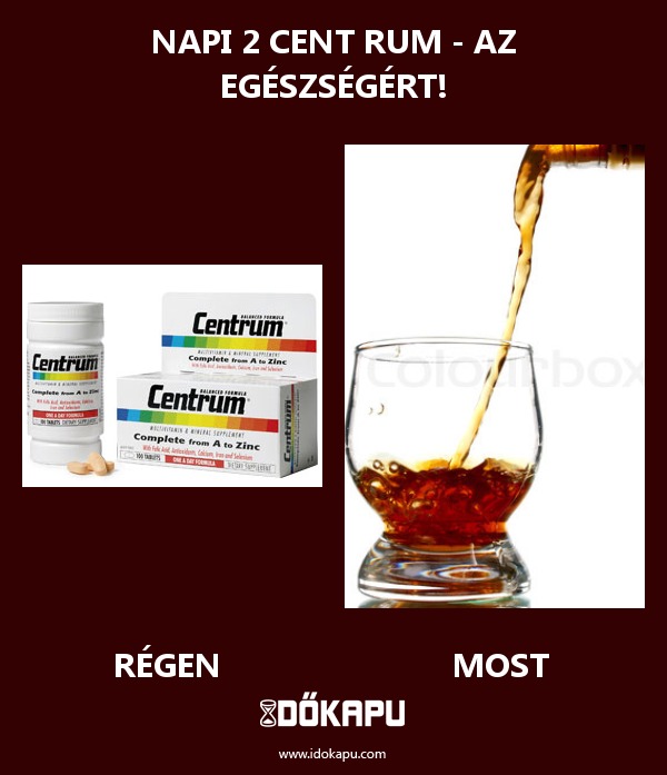 Napi 2 cent rum - az egészségért!
 
 title=